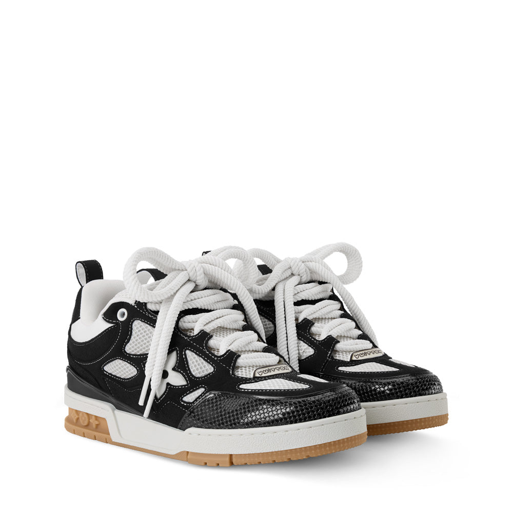 LV Skate Sneakers - Black Chunky Low-Top Shoes