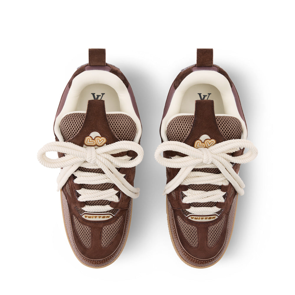 LV Skate Sneakers - Brown Chunky Low-Top Shoes