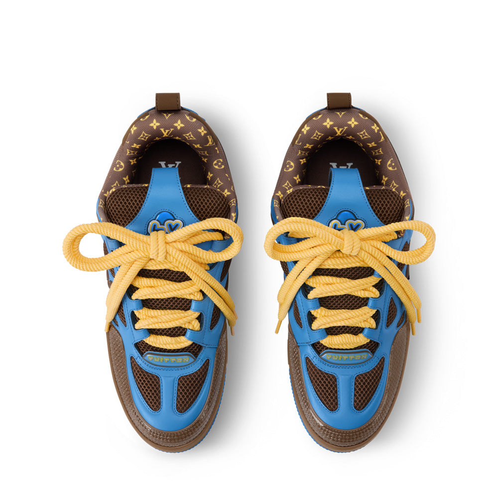 LV Skate Sneakers - Blue Chunky Low-Top Shoes