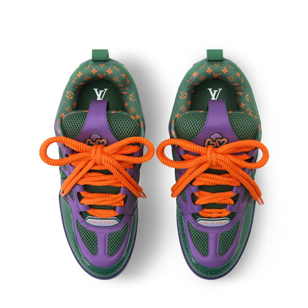 LV Skate Sneakers - Purple Chunky Low-Top Shoes