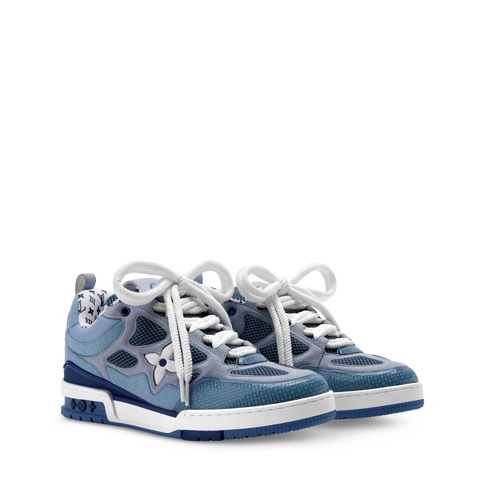LV Skate Sneakers - Blue Chunky Low-Top Shoes