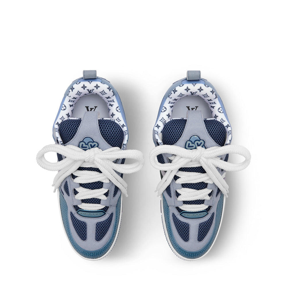 LV Skate Sneakers - Blue Chunky Low-Top Shoes