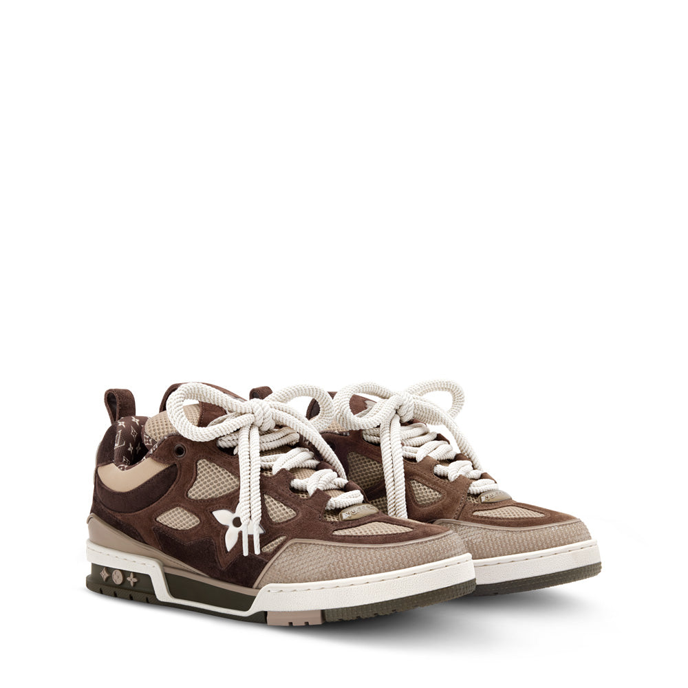 LV Skate Sneakers - Brown Chunky Low-Top Shoes