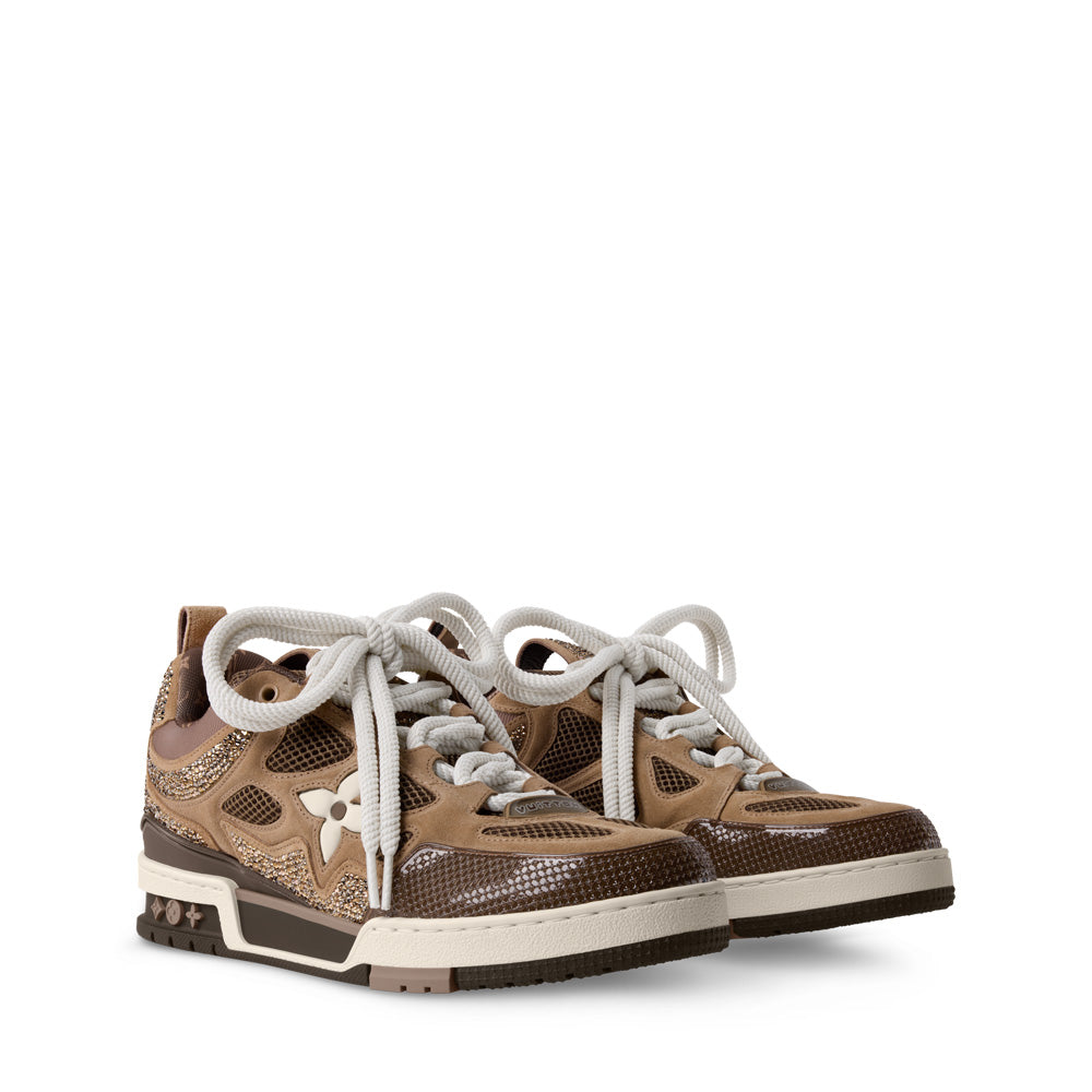 LV Skate Sneakers - Brown Chunky Low-Top Shoes