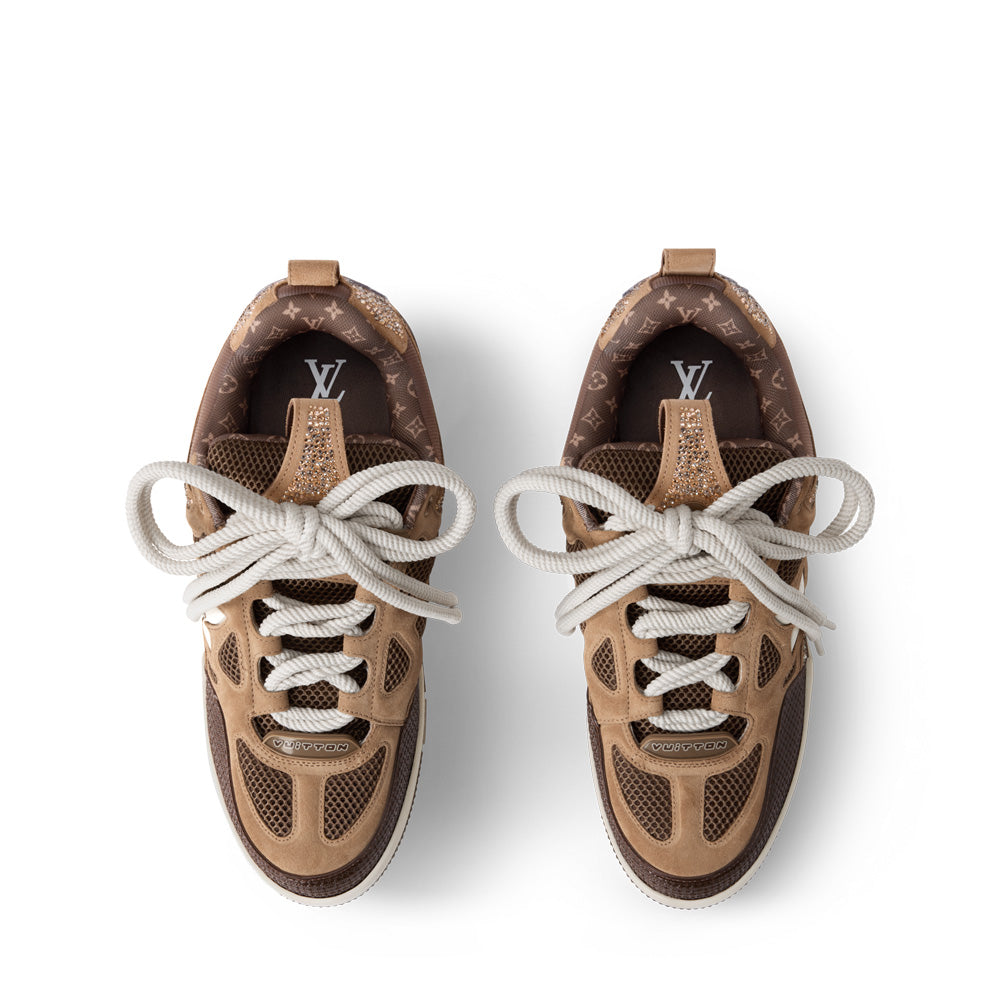 LV Skate Sneakers - Brown Chunky Low-Top Shoes