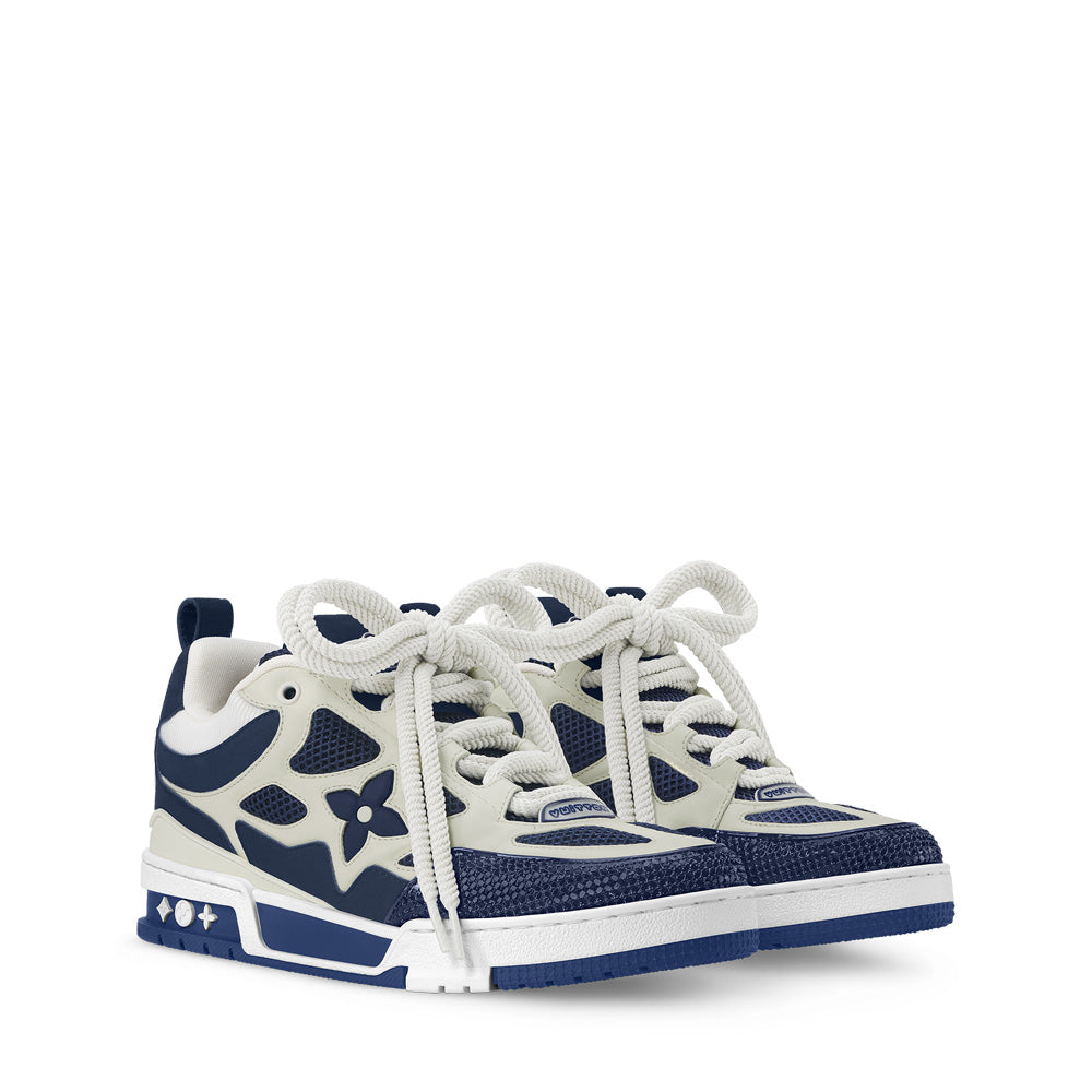 LV Skate Sneakers - Navy Blue Chunky Low-Top Shoes