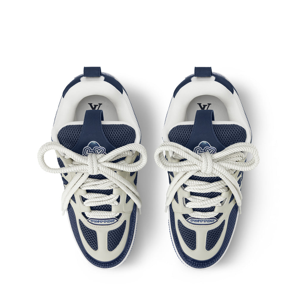 LV Skate Sneakers - Navy Blue Chunky Low-Top Shoes