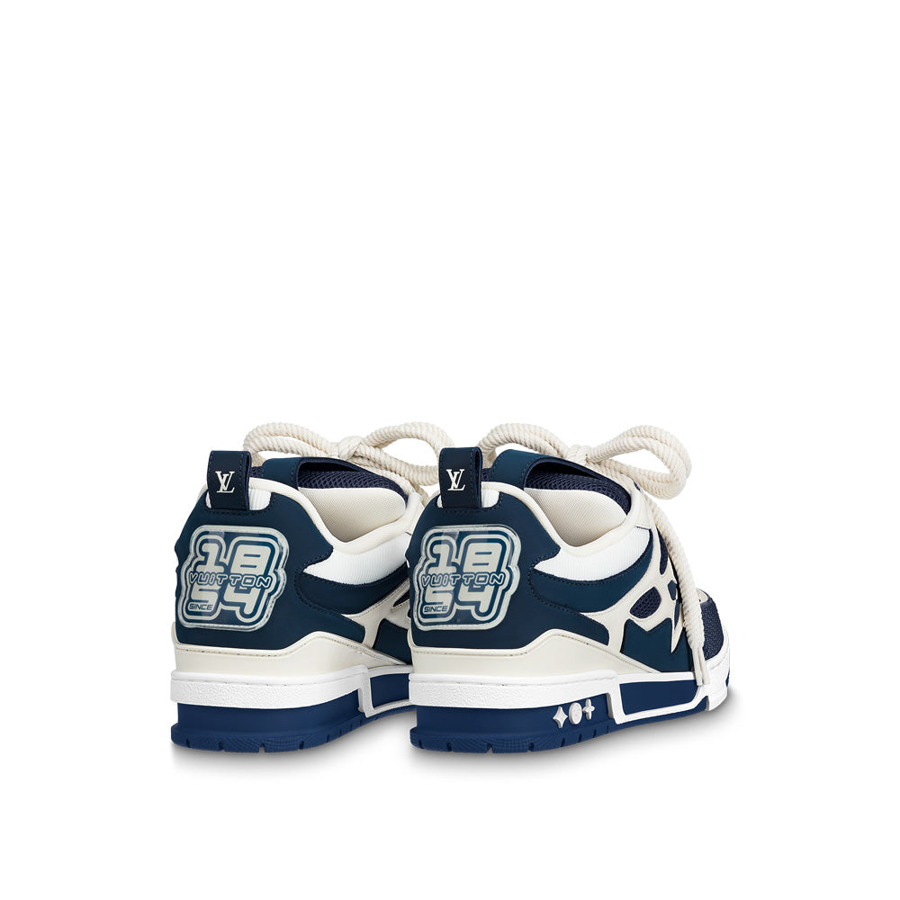 LV Skate Sneakers - Navy Blue Chunky Low-Top Shoes