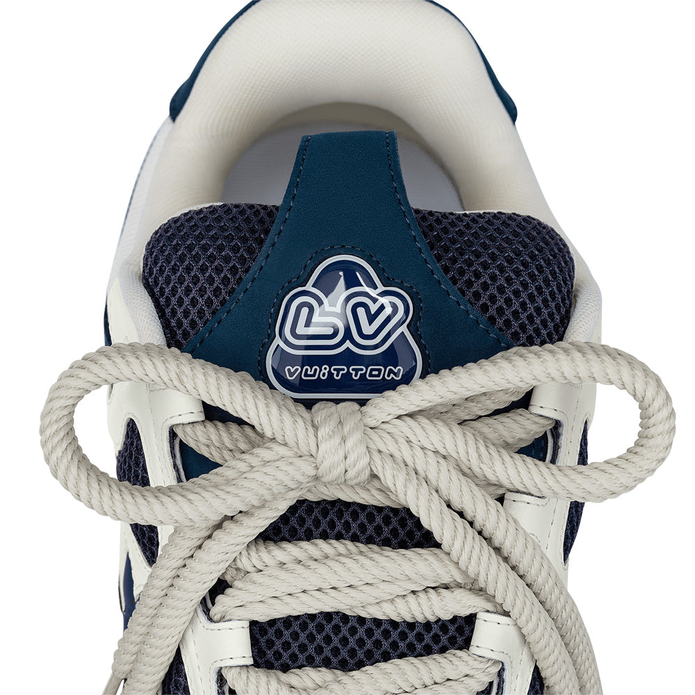 LV Skate Sneakers - Navy Blue Chunky Low-Top Shoes