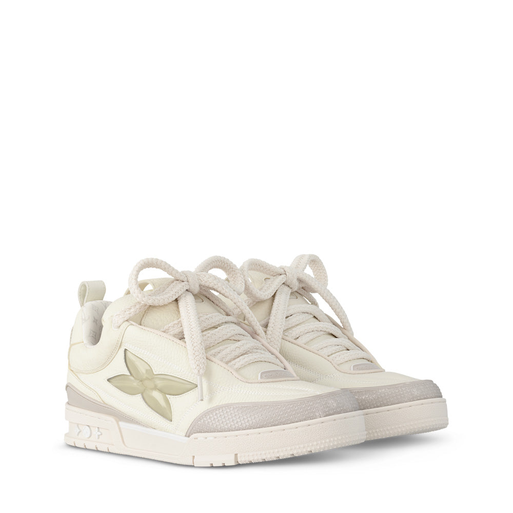 LV Skate Sneakers - White Chunky Low-Top Shoes