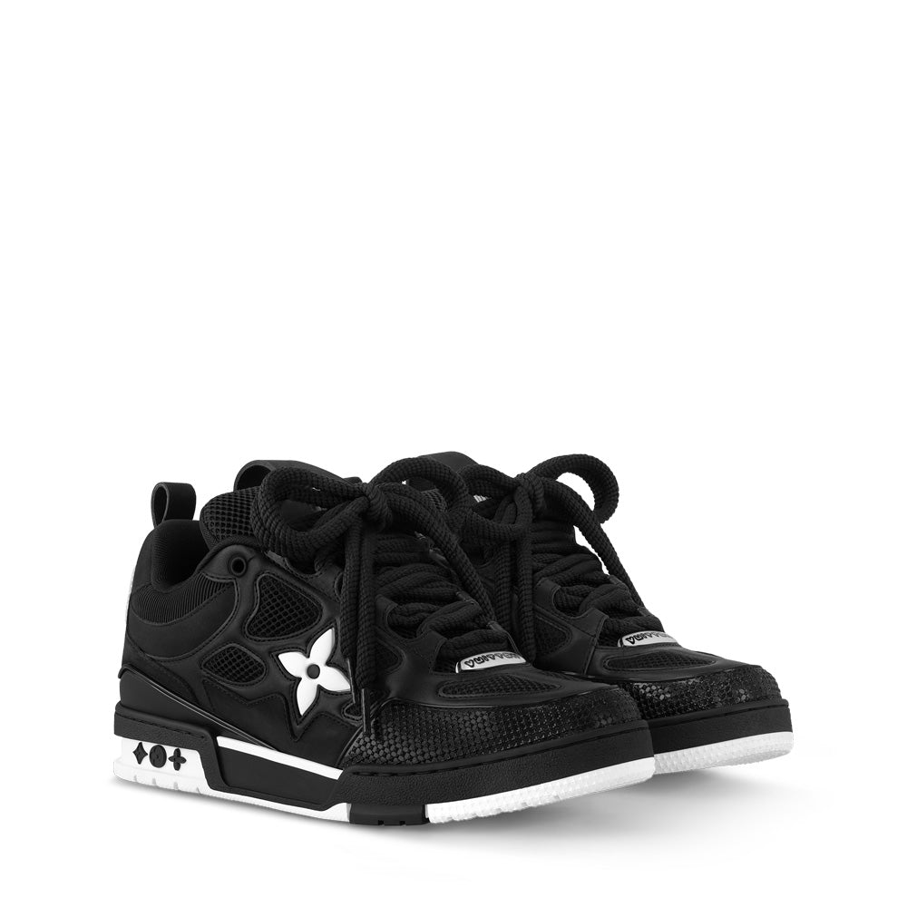 LV Skate Sneakers - Black Chunky Low-Top Shoes