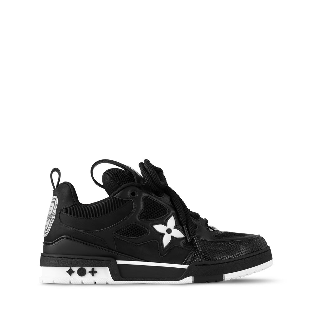 LV Skate Sneakers - Black Chunky Low-Top Shoes
