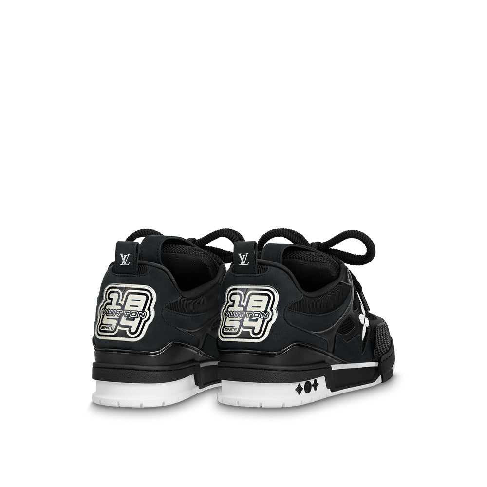 LV Skate Sneakers - Black Chunky Low-Top Shoes