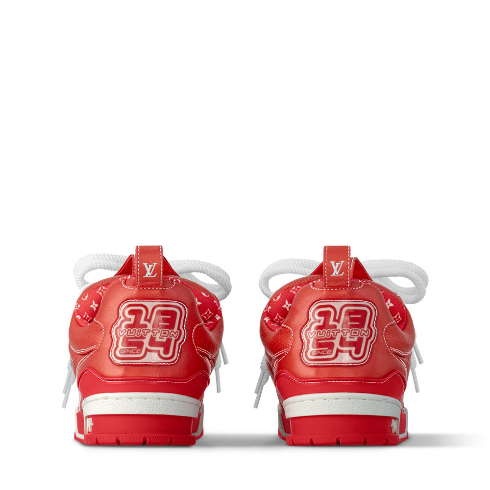 LV Skate Sneakers - Red Chunky Low-Top Shoes