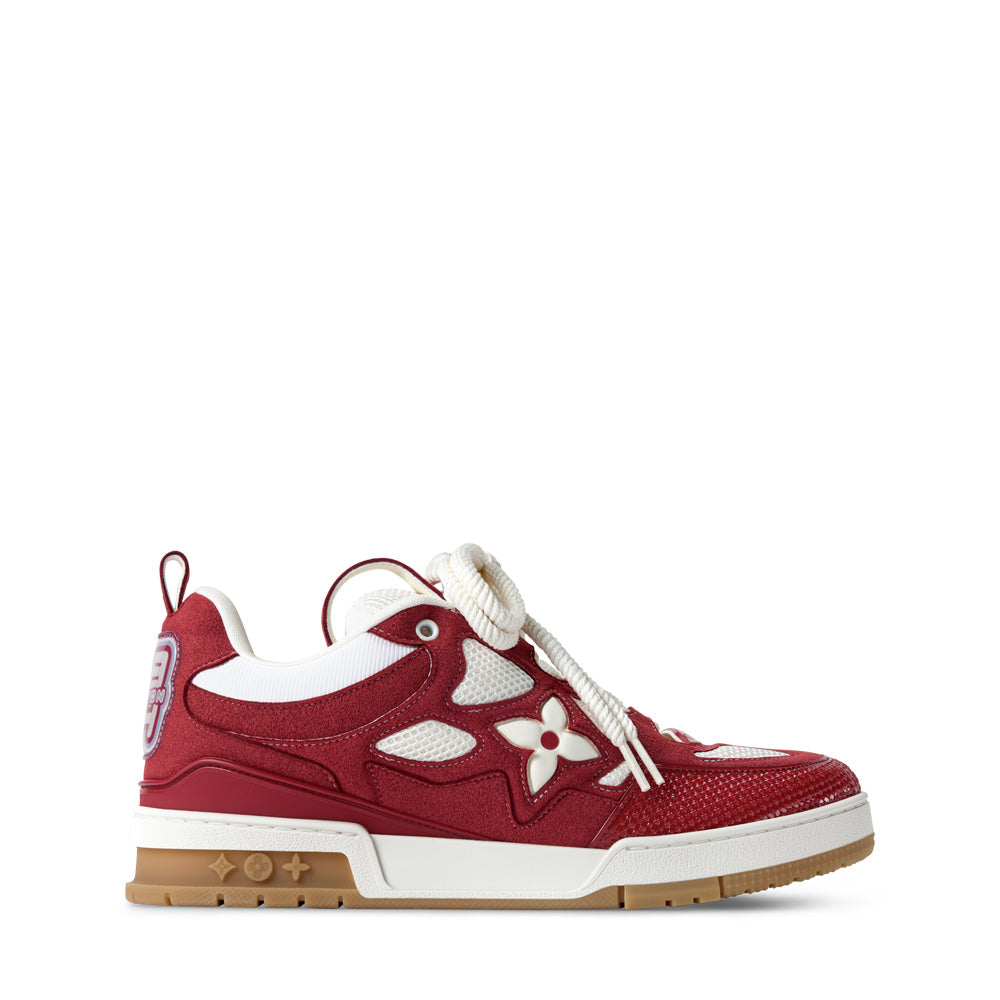 LV Skate Sneakers - Red Chunky Low-Top Shoes