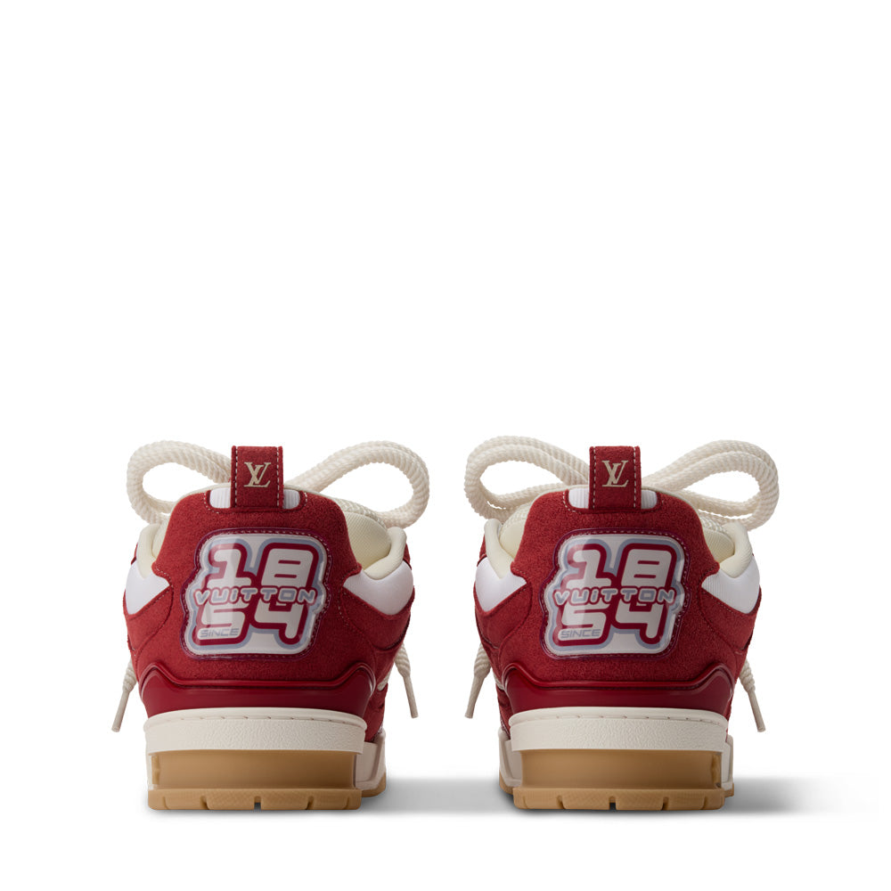 LV Skate Sneakers - Red Chunky Low-Top Shoes
