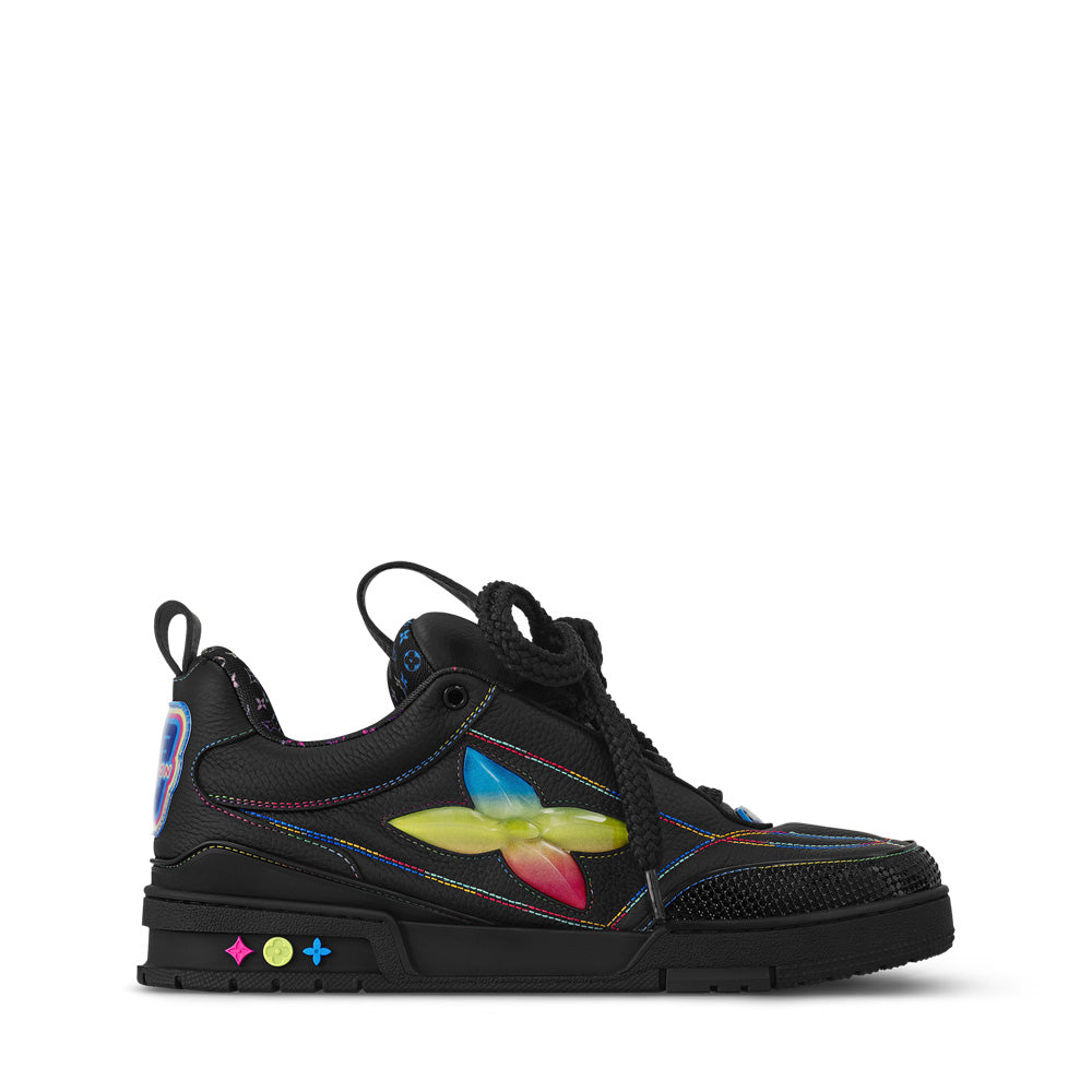LV Skate Sneakers - Black Chunky Low-Top Shoes