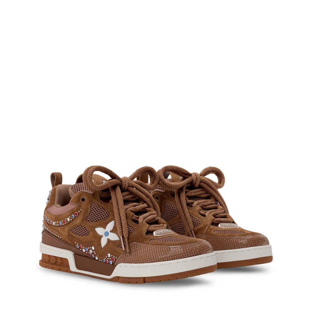 LV Skate Sneakers - Brown Chunky Low-Top Shoes