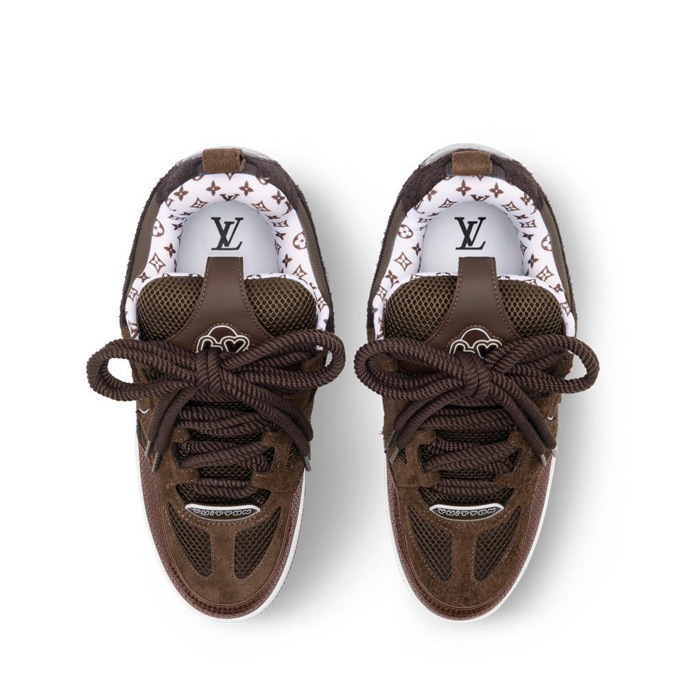 LV Skate Sneakers - Brown Chunky Low-Top Shoes