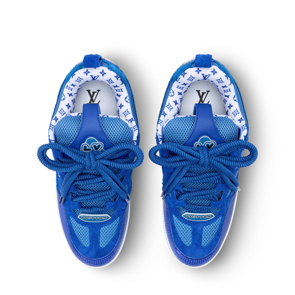 LV Skate Sneakers - Blue Chunky Low-Top Shoes