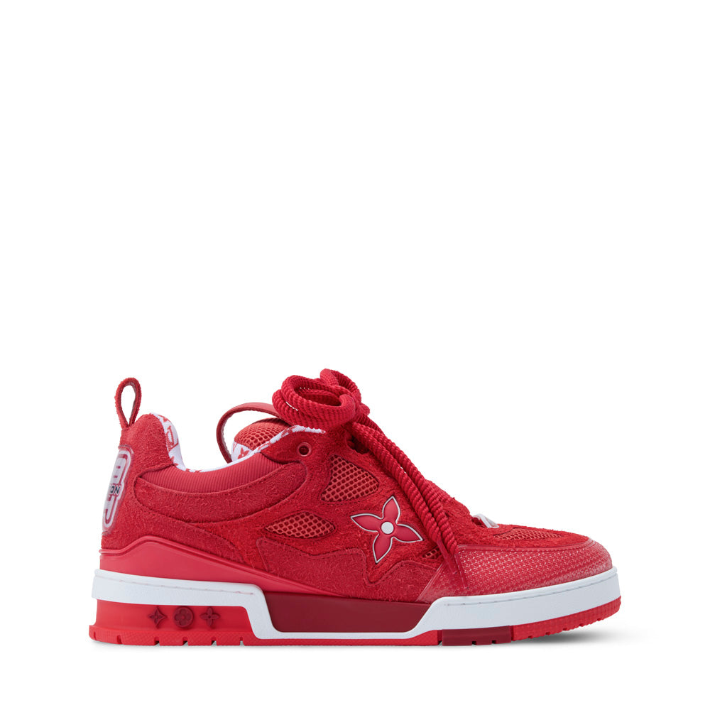 LV Skate Sneakers - Red Chunky Low-Top Shoes
