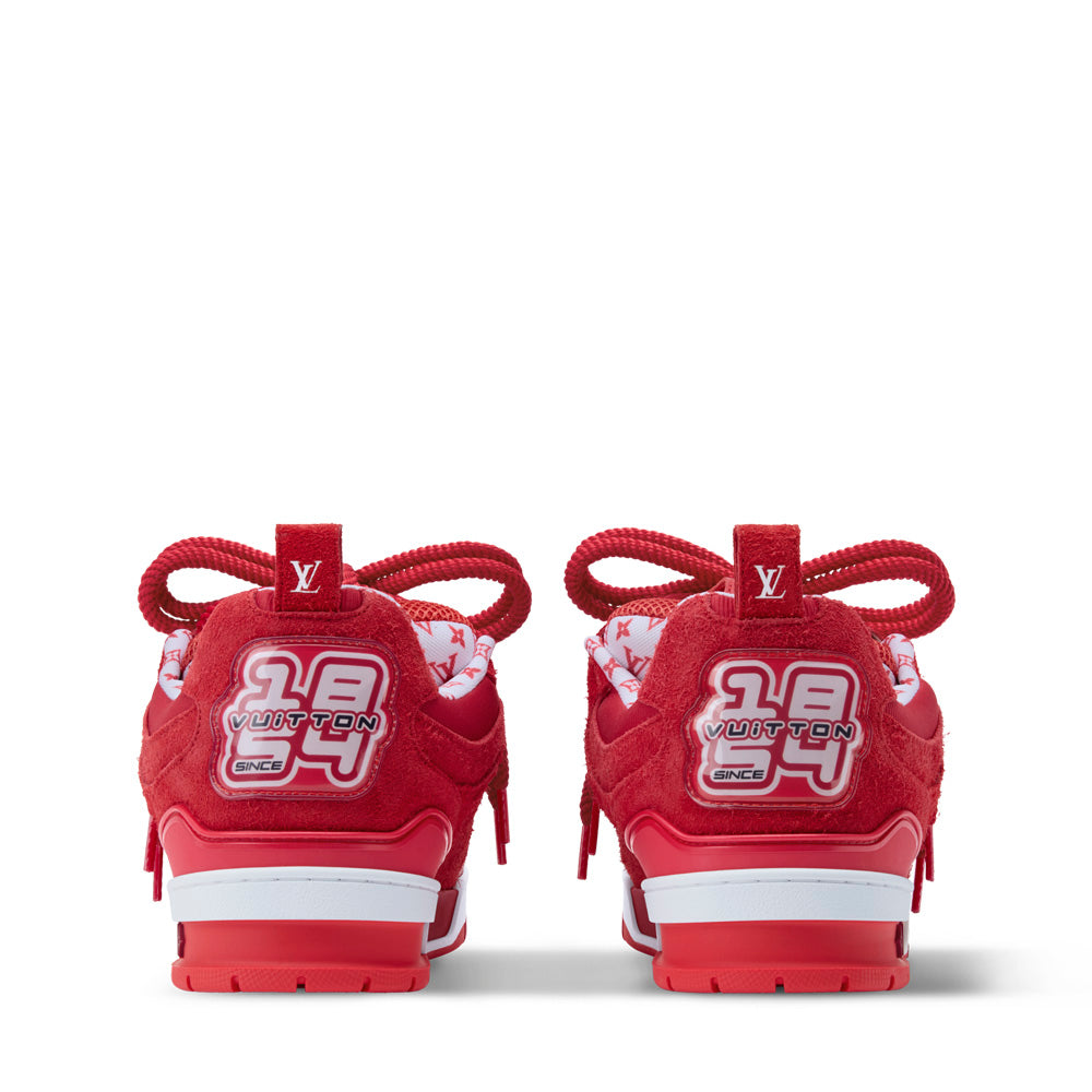 LV Skate Sneakers - Red Chunky Low-Top Shoes