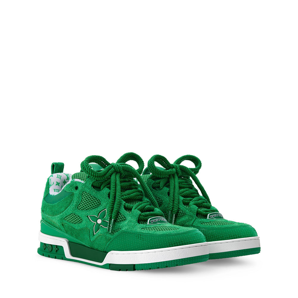 LV Skate Sneakers - Green Chunky Low-Top Shoes