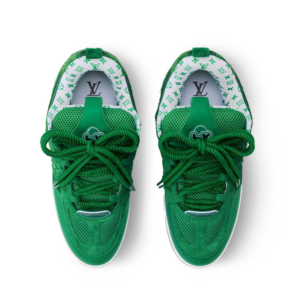 LV Skate Sneakers - Green Chunky Low-Top Shoes