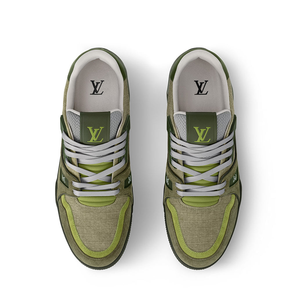 LV Trainer Sneakers - Green Colorway
