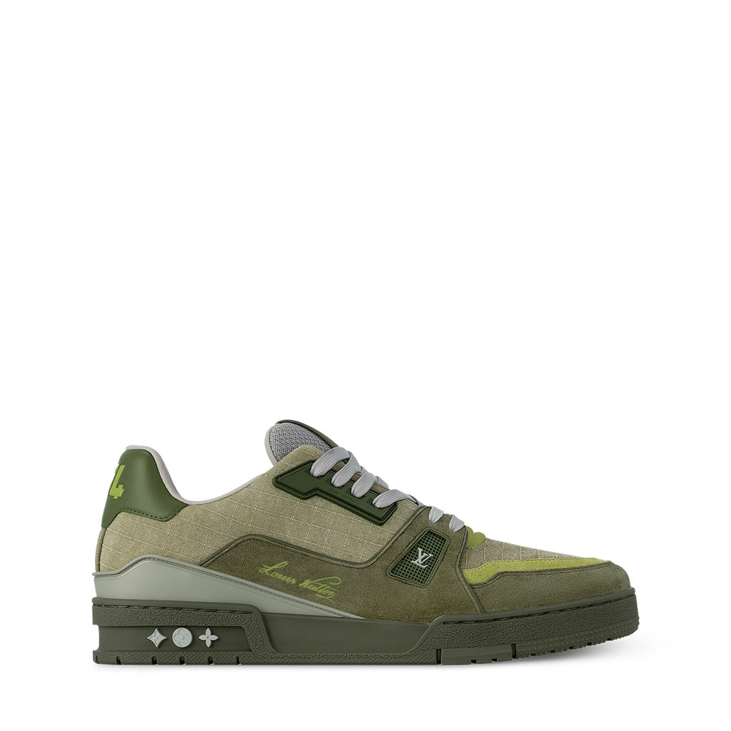 LV Trainer Sneakers - Green Colorway