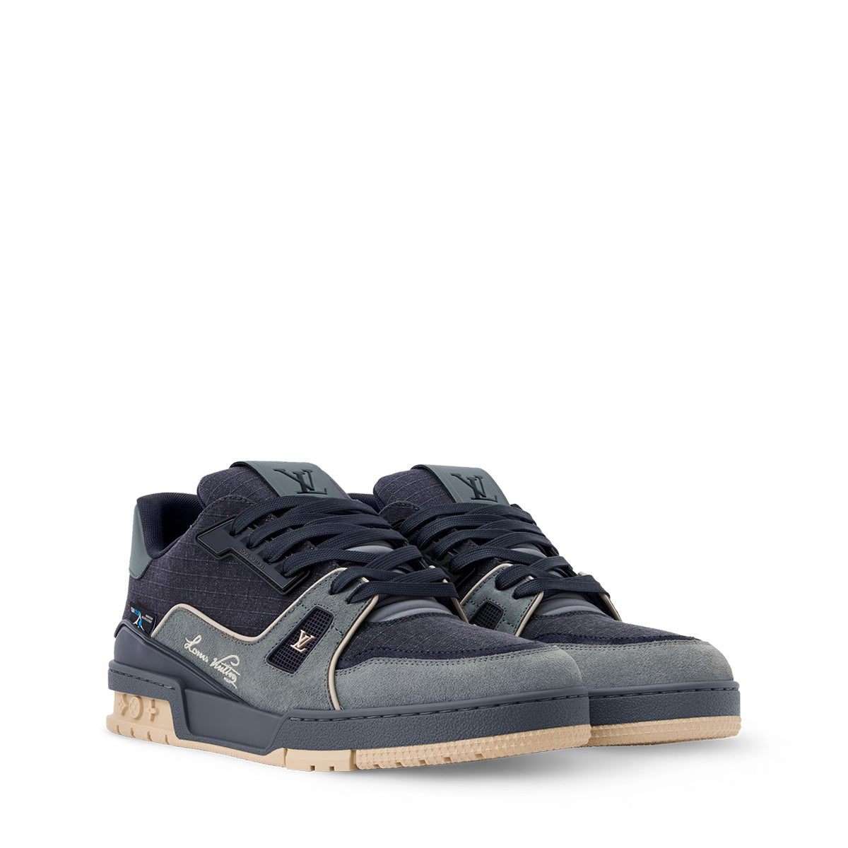 LV Trainer Sneakers - Dark Grey Colorway