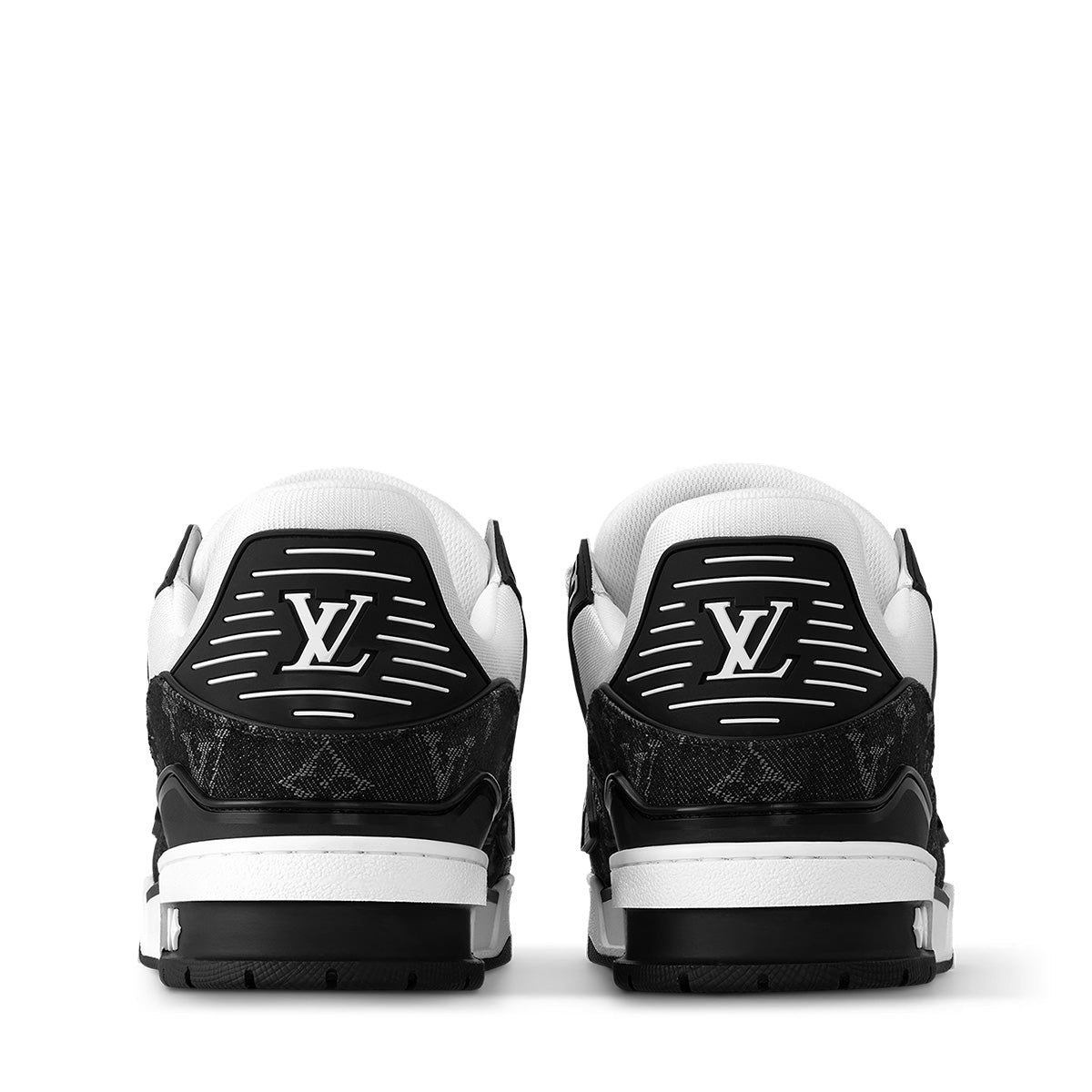 LV Trainer Sneakers - Black & White Colorway