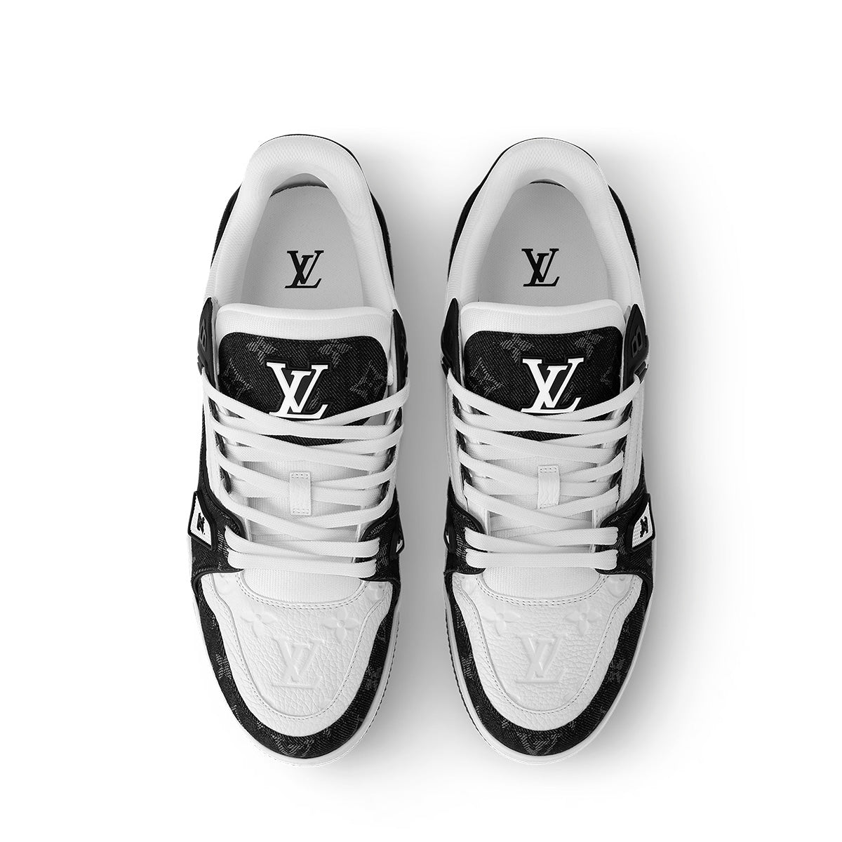 LV Trainer Sneakers - Black & White Colorway