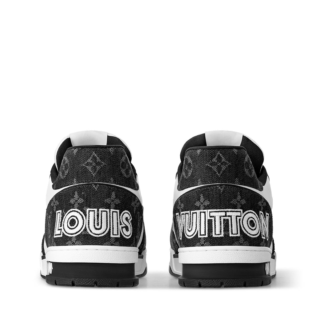 LV Trainer Sneakers - Black & White Colorway