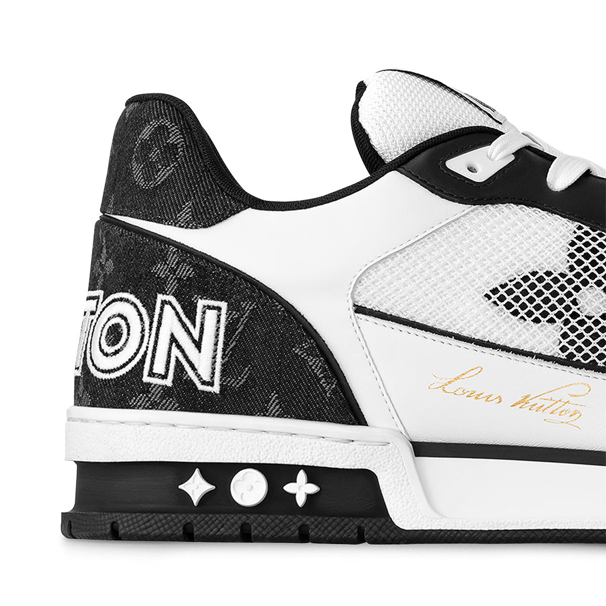 LV Trainer Sneakers - Black & White Colorway