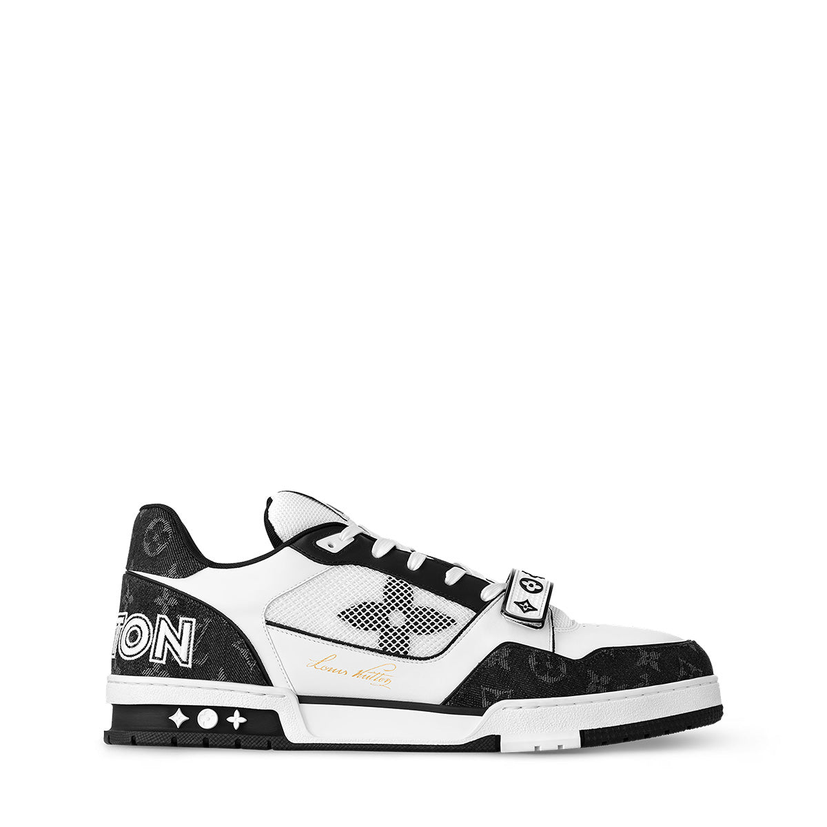 LV Trainer Sneakers - Black & White Colorway
