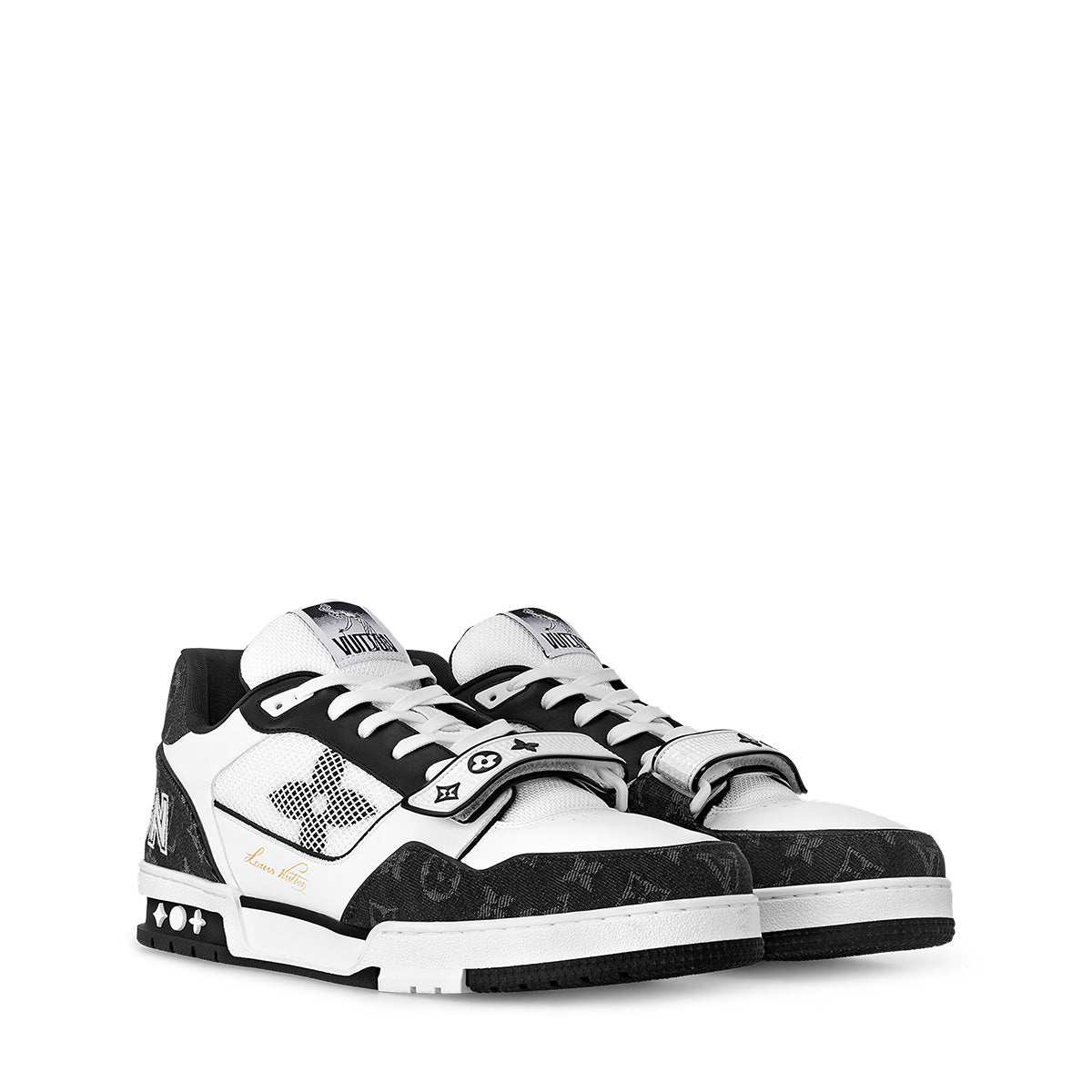 LV Trainer Sneakers - Black & White Colorway