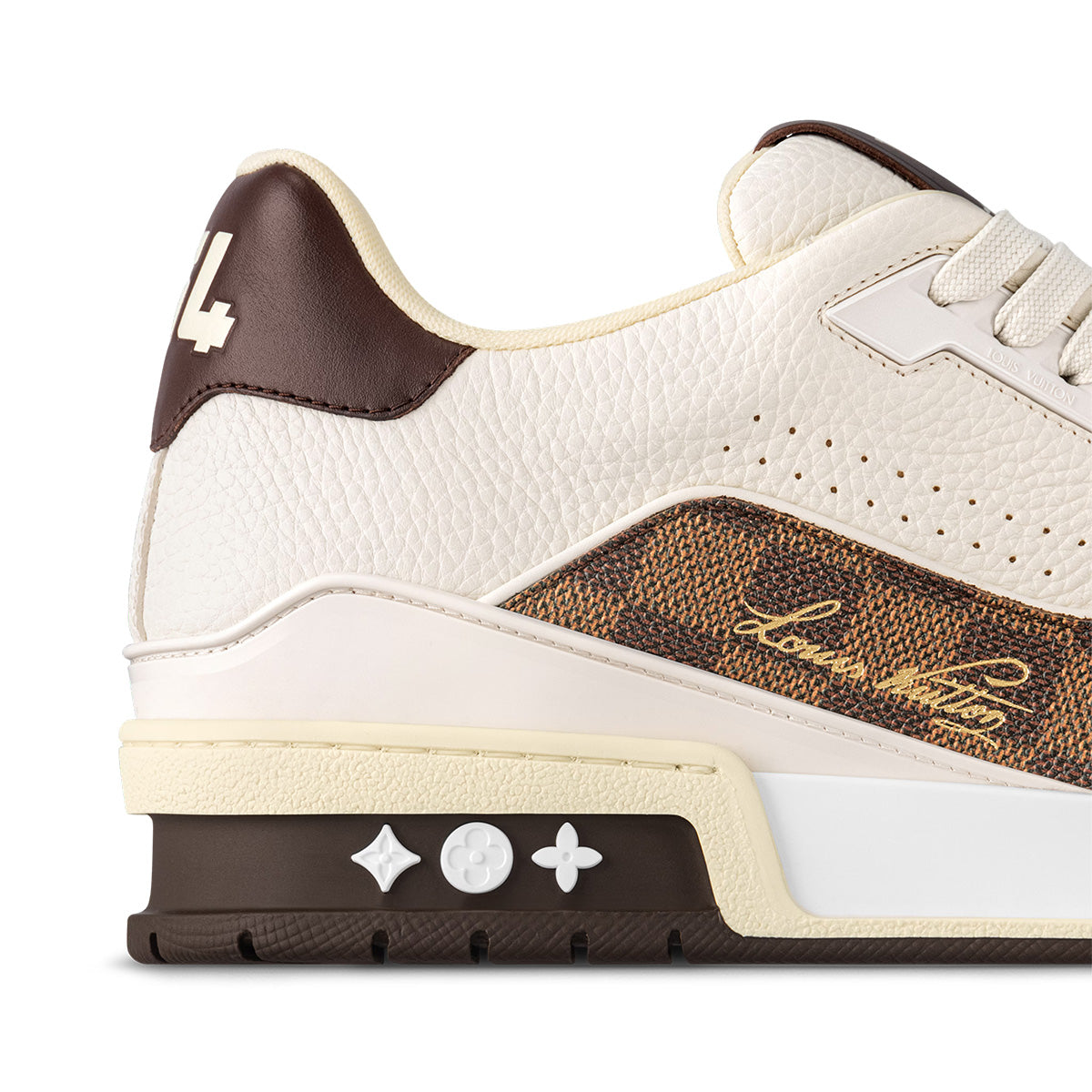LV Trainer Sneakers - White & Khaki Colorway