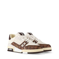 LV Trainer Sneakers - White & Khaki Colorway