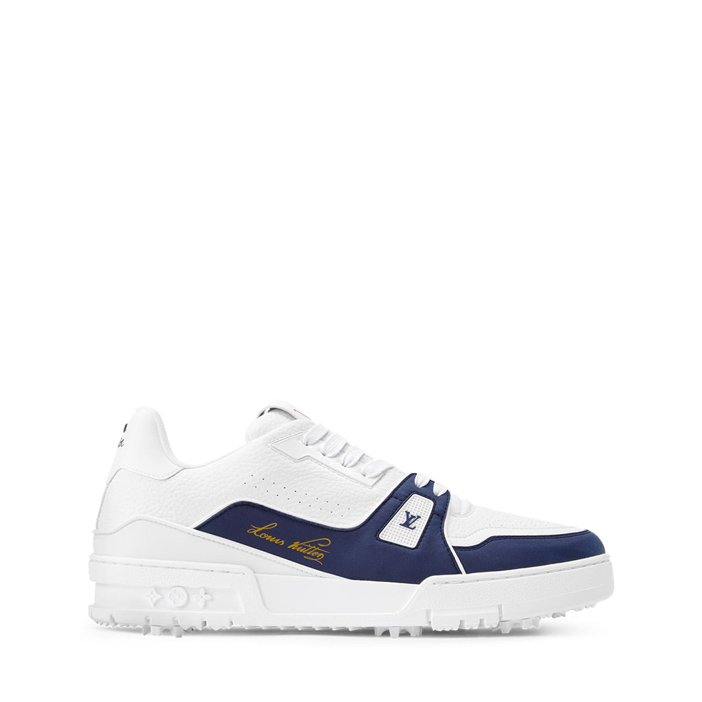 LV Trainer Sneakers - White & Navy Blue Colorway