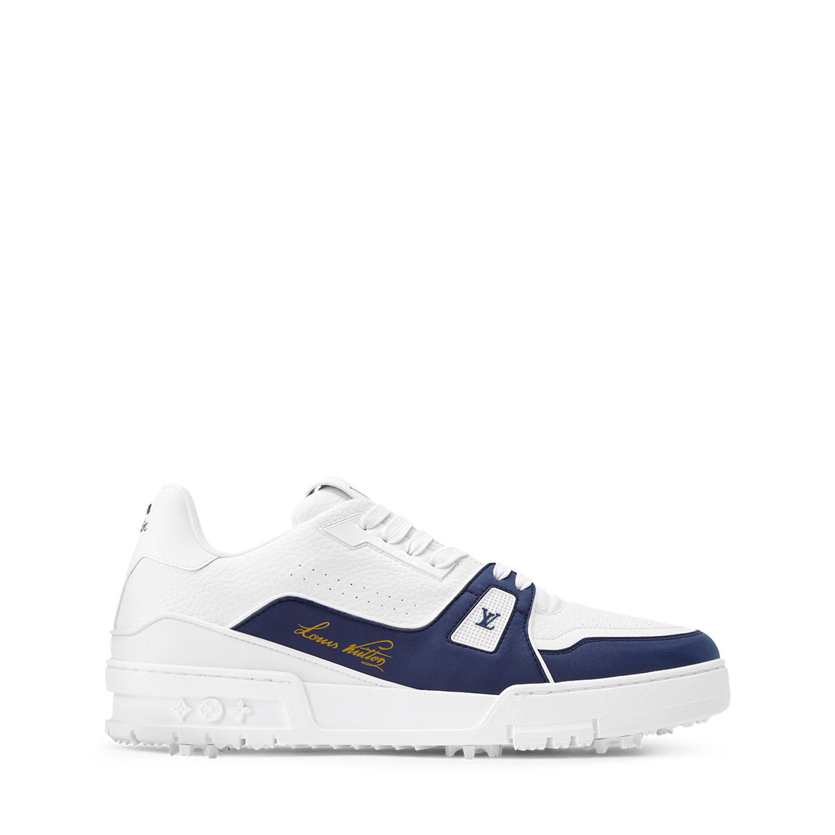 LV Trainer Sneakers - White & Navy Blue Colorway