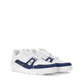 LV Trainer Sneakers - White & Navy Blue Colorway