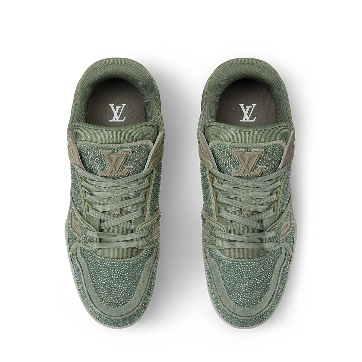 LV Trainer Sneakers - Green Colorway