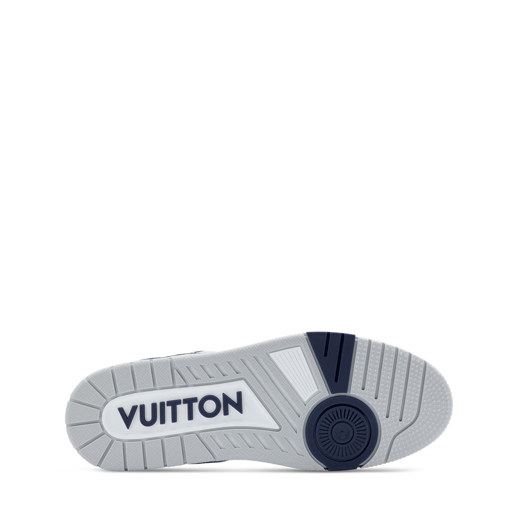 LV Trainer Sneakers - White & Blue Colorway