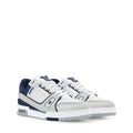 LV Trainer Sneakers - White & Blue Colorway