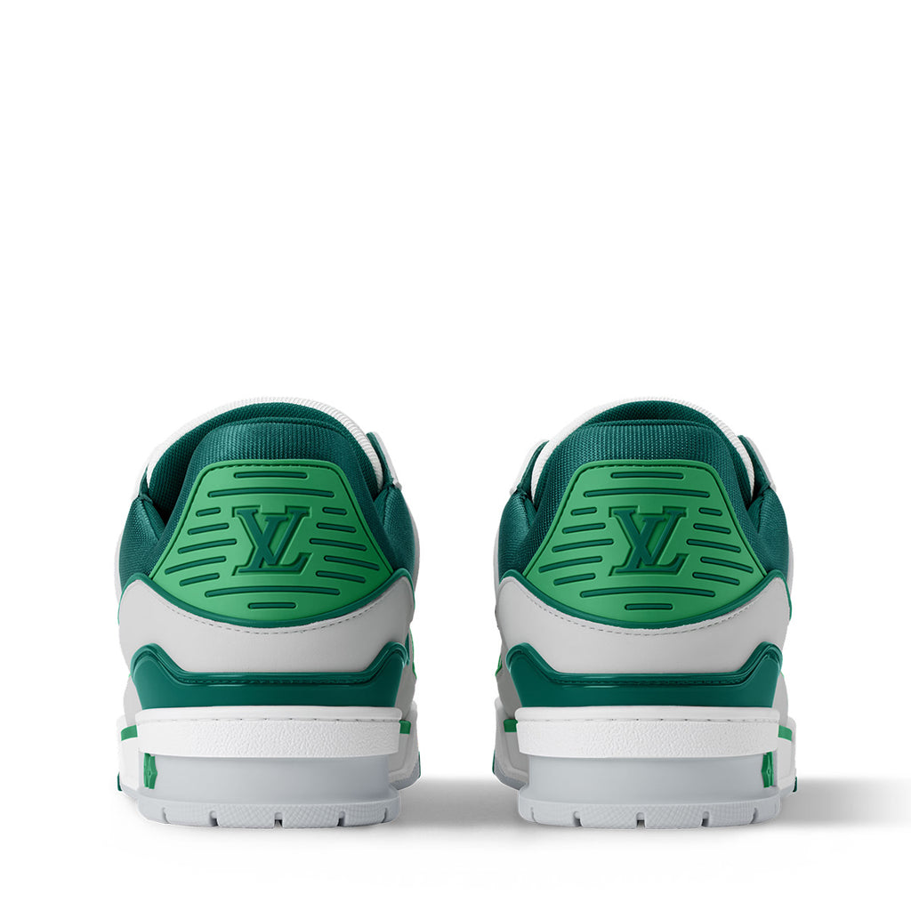 LV Trainer Sneakers - Green & White Colorway