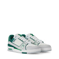 LV Trainer Sneakers - Green & White Colorway