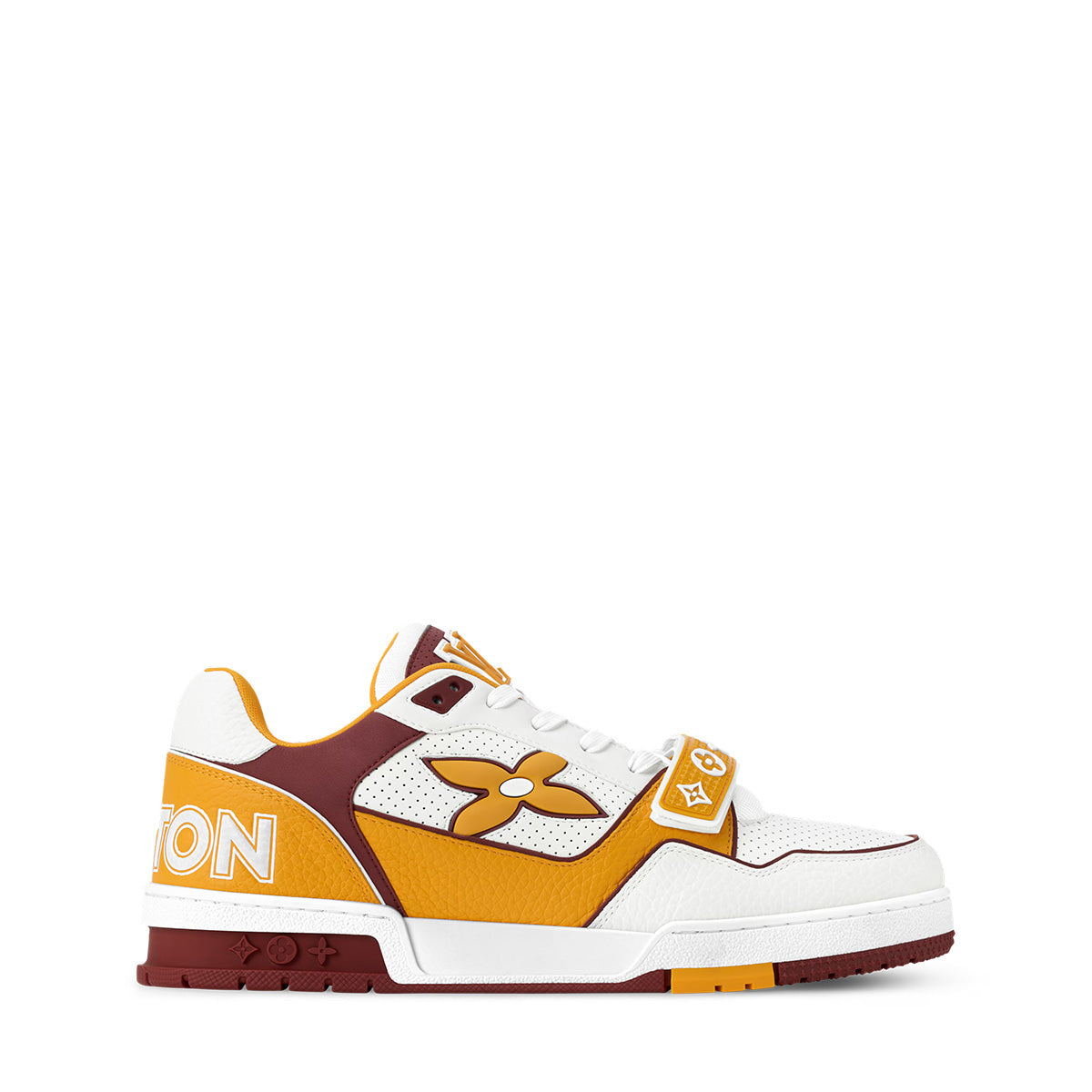 LV Trainer Sneakers - White & Yellow Colorway