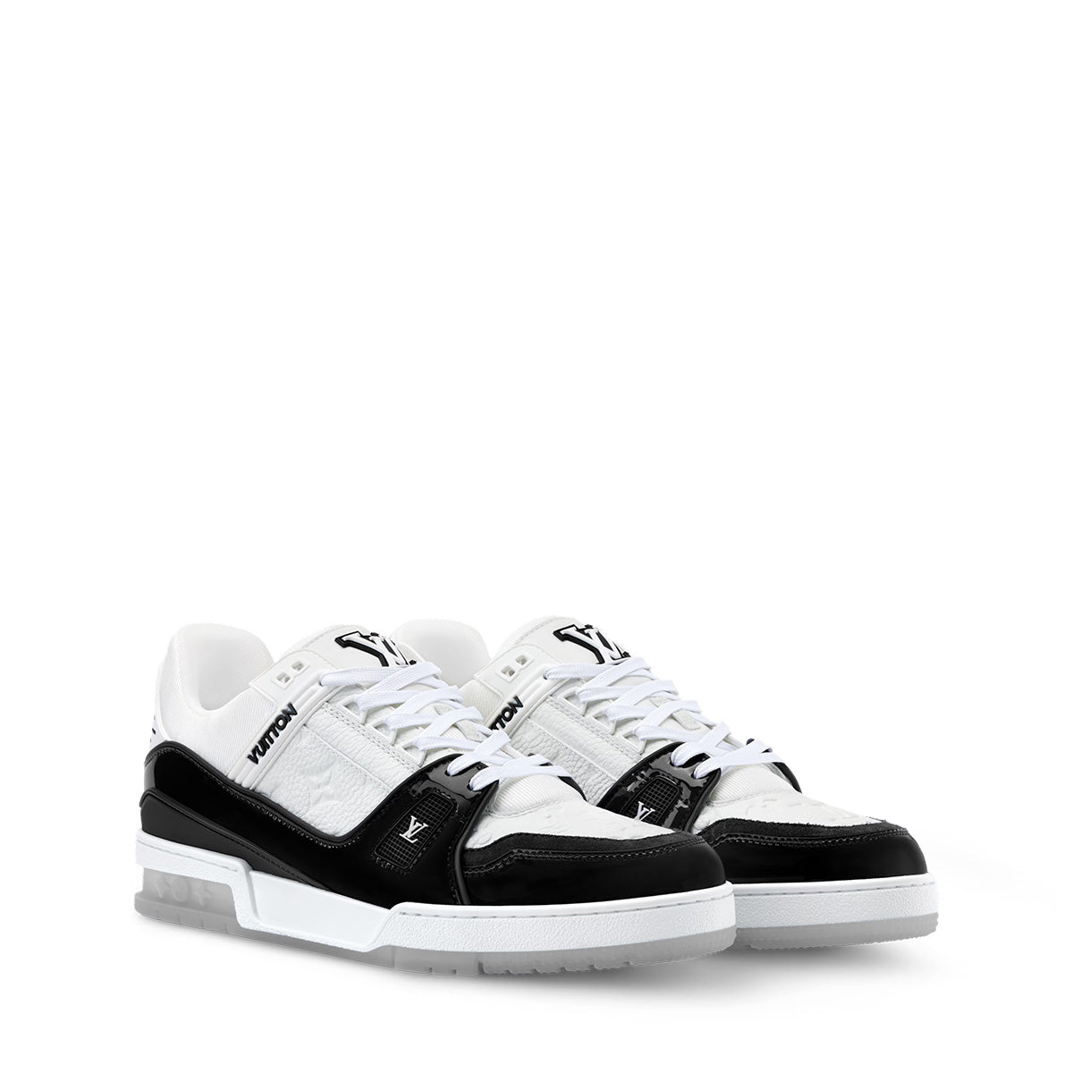 LV Trainer Sneakers - White & Black Colorway