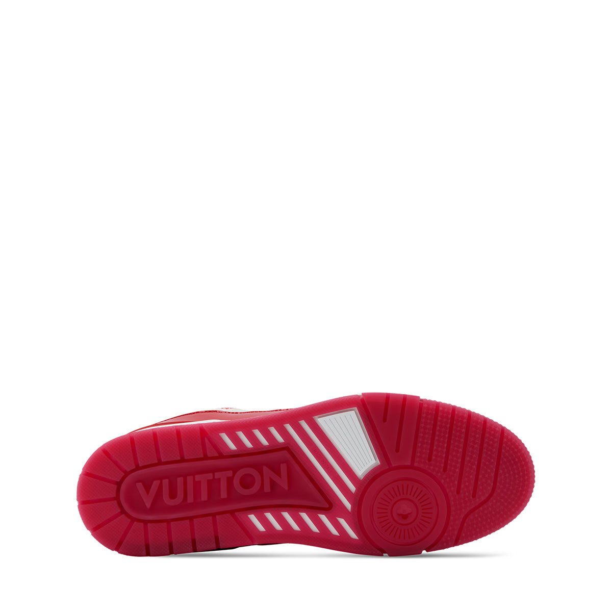 LV Trainer Sneakers - Red & White Colorway